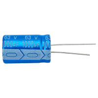 Электролитический конденсатор JB Capacitors 1000мкФ, 63В, -55/105C, 16x25мм JRB1J102M07501600250000BST-54