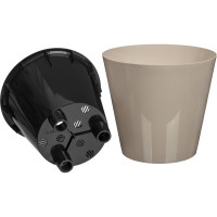Горшок для цветов Idiland Rosemary D 230 мм, 5 л, с дренажной вставкой, бежевый 221605927/01