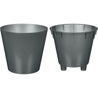 Горшок для орхидей Idiland D 200 мм, 4 л, с дренажной вставкой, серый перламутр 221608235/02