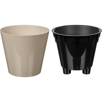 Горшок для цветов Idiland Rosemary D 160 мм, 1.6 л, с дренажной вставкой, бежевый 221605427/01