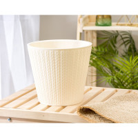 Горшок для цветов Idiland Velvet D 230 мм, 5 л, светло-бежевый 221603025/01