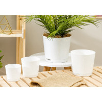 Горшок для цветов Idiland Oregano D 120 мм, 0.75 л, с прикорневым поливом, мраморный 221602233/01