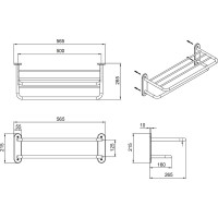 Полка для полотенец FIXSEN "hotel" fx- 31015B