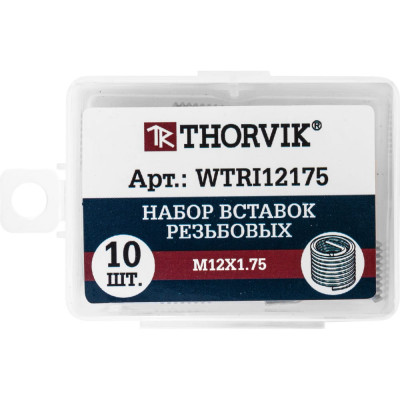 Набор резьбовых вставок THORVIK WTRI12175 53194