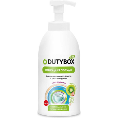 DUTYBOX Эко- пенка для мытья посуды овощей и фруктов 500мл ПЕРЕВОЗИТЬ В РЕФРИЖЕРАТОРЕ ПРИ + 10 С db-1210