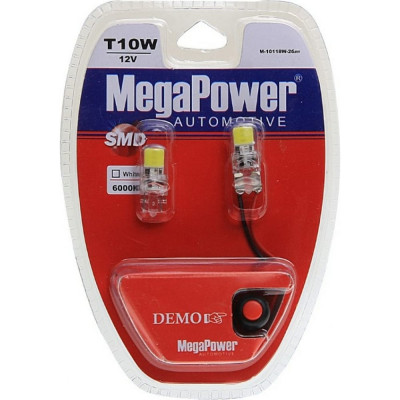 Автолампа Megapower M-10118W-2блт