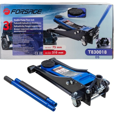 Низкопрофильный подкатной гидравлический домкрат Forsage F-T830018 47958