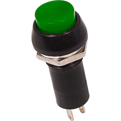 REXANT Выключатель-кнопка 250v 1а (2с) on-off зеленая (pbs-11а) 10 шт 36-3032