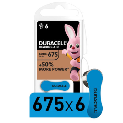 Кнопочные часовые батарейки Duracell ZA675-6BL Б0039182