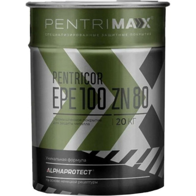 PentriMax грунт PentriCor EPE 100 Zn 80 серый 20кг 00-00000081