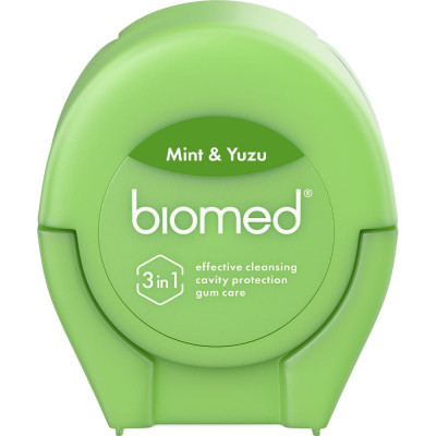 Biomed DentalFloss МЯТА и ЮДЗУ зубная нить, 50м 102.95287.0101