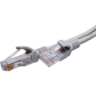 Патч-корд SUPRLAN UTP 6 4x2 24AWG (7x0.2мм) Cu LSZH серый 5м 10-0170