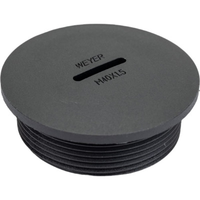 Weyer заглушка отверстия DPK-M40B - заглушка под плоскую отвертку, нар. M40x1.5 WE6800600