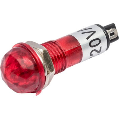 REXANT Индикатор граненый ?10.2 220v красный (rwe-205) 36-4730
