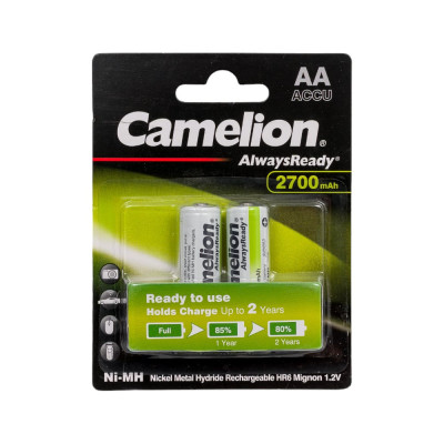 Аккумулятор Camelion Always Ready AA-2700mAh Ni-Mh BL-2 15036