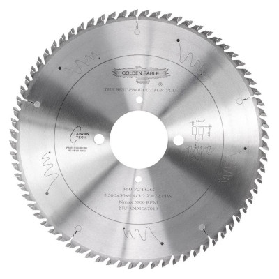 Golden Eagle Пила дисковая HW основная 360x30x4,4/3,2 z72 TR-F Schelling GE TL00000036