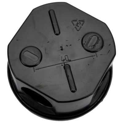 GREENEL Коробка распред. наружного монтажа D75x40мм IP44, цвет-чёрный GE41237-05