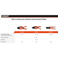 Gigant Пресс-клещи для обжима наконечников 10 - 35 мм? GECT-06
