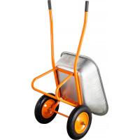 Gigant Тачка строительная двухколесная 110л, 200 кг пневматические колеса GX-02
