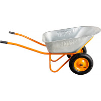 Gigant Тачка строительная двухколесная 110л, 200 кг пневматические колеса GX-02