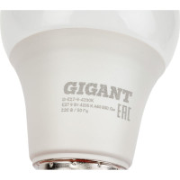 Gigant Лампа светодиодная E27 9Вт 4200К А60 850Лм G-E27-9-4200K