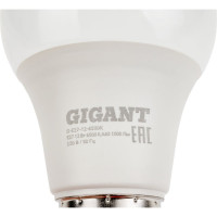 Gigant Лампа светодиодная E27 11Вт 2700К А60 900Лм G-E27-11-2700K