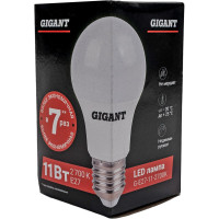 Gigant Лампа светодиодная E27 11Вт 2700К А60 900Лм G-E27-11-2700K
