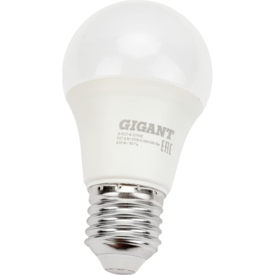 Gigant Лампа светодиодная E27 8Вт 2700К А60 600Лм G-E27-8-2700K