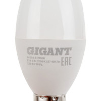 Gigant Лампа светодиодная E14 5Вт 2700К C37 400Лм G-E14-5-2700K