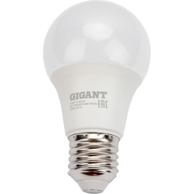 Gigant Лампа светодиодная E27 12Вт 4200К А60 1000Лм G-E27-12-4200K