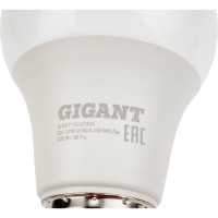 Gigant Лампа светодиодная E27 12Вт 2700К А60 900Лм G-E27-12-2700K