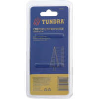 TUNDRA Сверло ступенчатое, HSS, TiN, трехгранный хвостовик, 4 - 32 мм 4606767