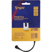 ТУНДРА Рулетка , двухкомпонентный корпус, автостоп, 5 м х 19 мм 5276525