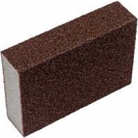 ТУНДРА Губка абразивная шлифовальная , мягкая, 100x70x25 мм, P100 7291461