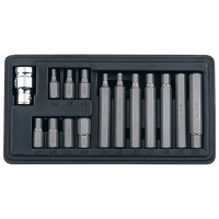 Набор бит (HEX; 1/2''; 10 мм; 15 предметов) в пластиковом боксе MASTER MATRIX 11313