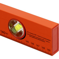 Алюминиевый уровень SPARTA,1500 мм,3 глазка, желтый, линейка// 330355