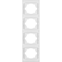 Четырехпостовая вертикальная белая рамка TDM ELECTRIC Лама SQ1815-0035