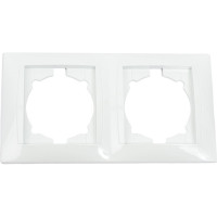 Двухпостовая вертикальная рамка, белая TDM ELECTRIC Лама SQ1815-0033