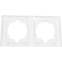 Двухпостовая вертикальная рамка, белая TDM ELECTRIC Лама SQ1815-0033