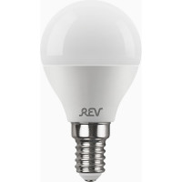 Светодиодная лампа LED G45 Е14 7W 560Лм, 4000K, холодный свет REV 32341 9