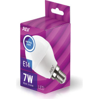 Светодиодная лампа LED G45 Е14 7W 560Лм, 4000K, холодный свет REV 32341 9