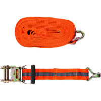 Багажный ремень с крюками, 0,38х10м, храповый механизм Automatic STELS 54366