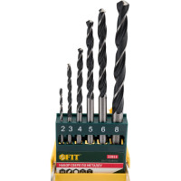 Набор сверл по металлу (2-8 мм; 6 шт.) FIT 33853
