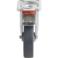 Колесо с вращающейся опорой, пластиной крепления и передним тормозом (150 мм; 140 кг) Tellure rota 716604