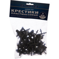 Крестики ПРОФИ c ограничителем (50 шт; 3.0 мм) для кладки плитки EUROTEX 032565-030