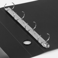 Папка на 4 кольцах BRAUBERG "Стандарт", 40 мм, черная, до 300 листов, 0.9 мм, 221620