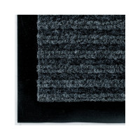 Влаговпитывающий ворсовый ребристый коврик OfficeClean 60х90 см, серый 285745