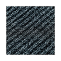 Влаговпитывающий ворсовый ребристый коврик OfficeClean 60х90 см, серый 285745