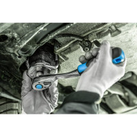 Трещотка HOEGERT TECHNIK изогнутая, с кнопкой 1/2, 72 зубца HT1R322