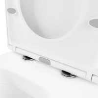 Безободковый подвесной унитаз Lavinia Boho Biore в наборе 2 в 1 330402CR